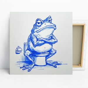 Frog Toilet Art