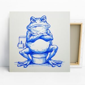 Frog Toilet Art