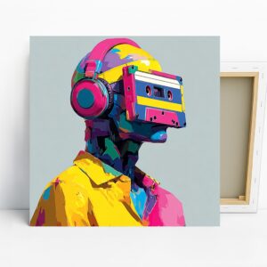 Retro Music Fusion Art