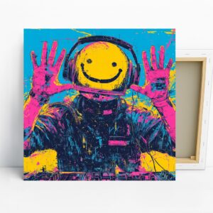 Happy Astronaut DJ Art