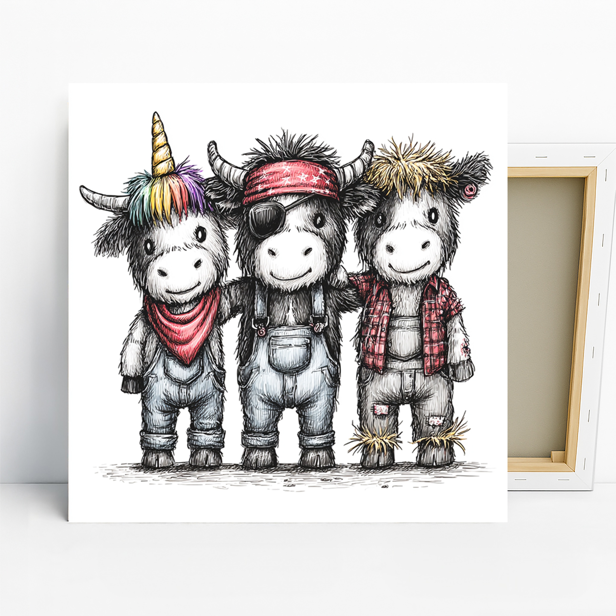 Highland Cow Art