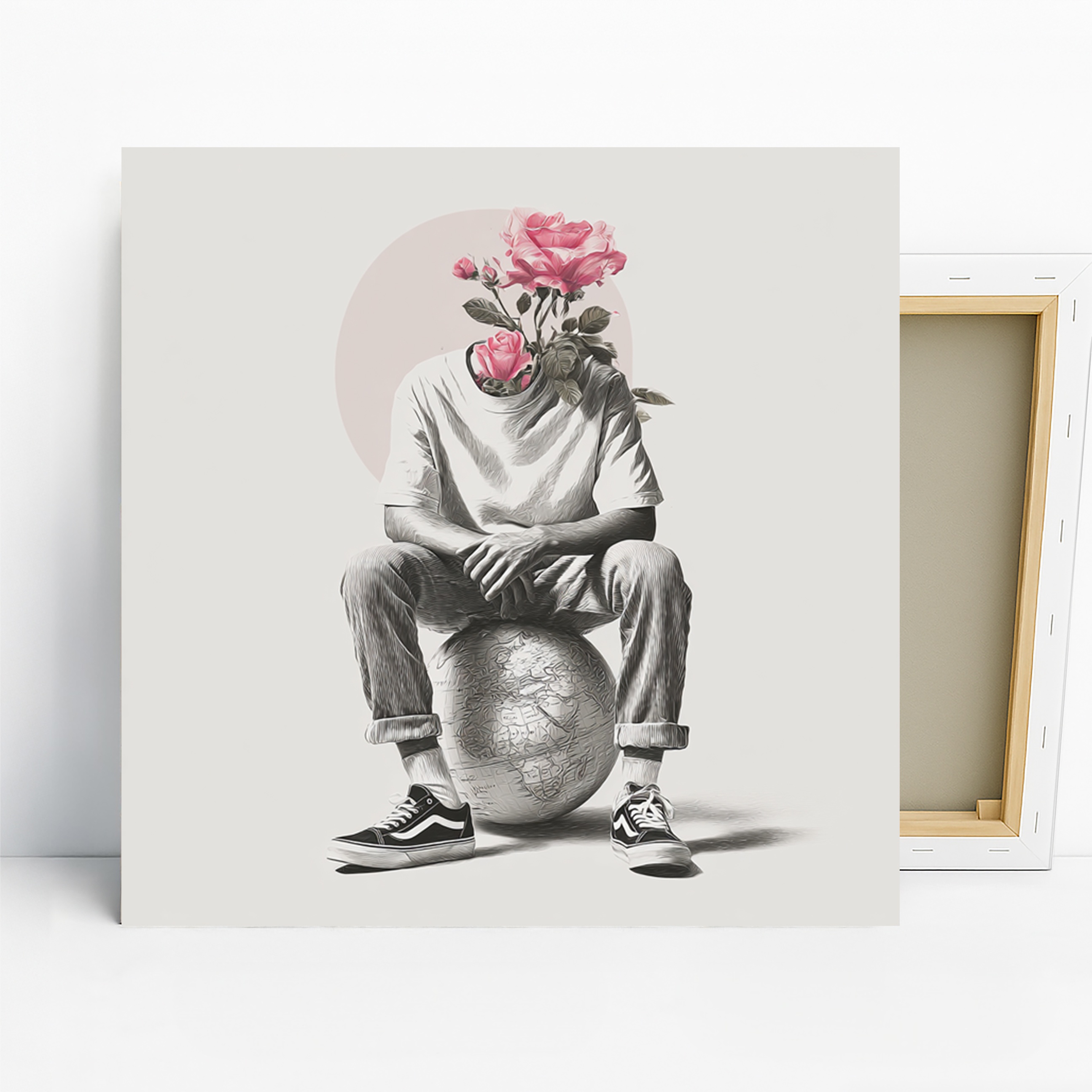 Blooming Thoughts Globe Art