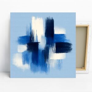 Blue Brushstroke Art
