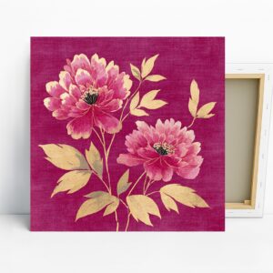 Golden Peony Art