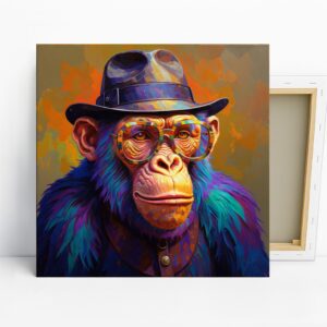 Chimpanzee Portrait Art