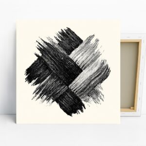 Brushstroke Contrast Art