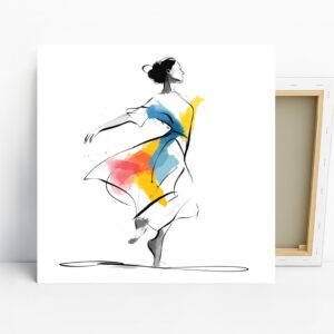 Colorful Dance Movement Art