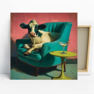 Cow Cocktail Art