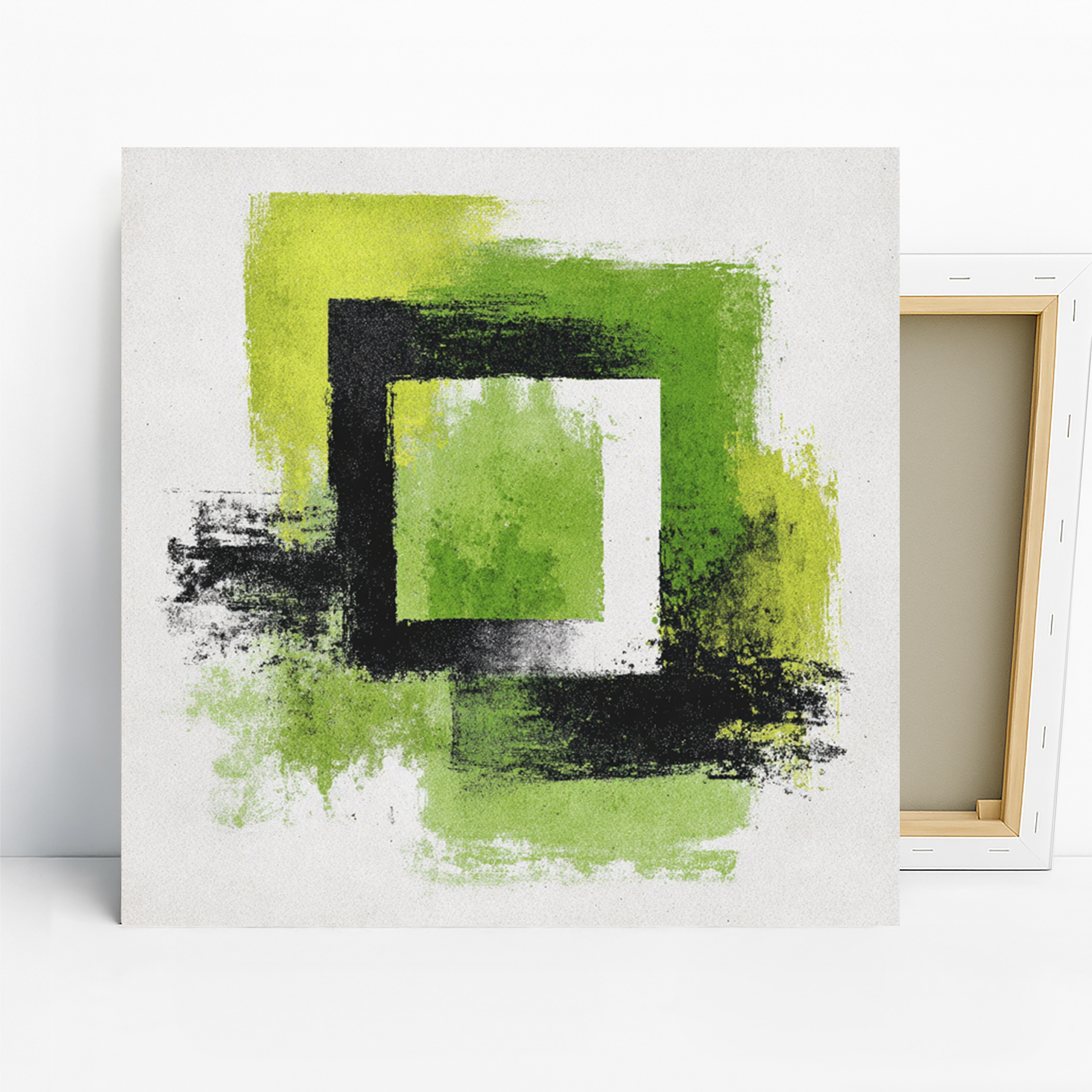 Green Geometry Art