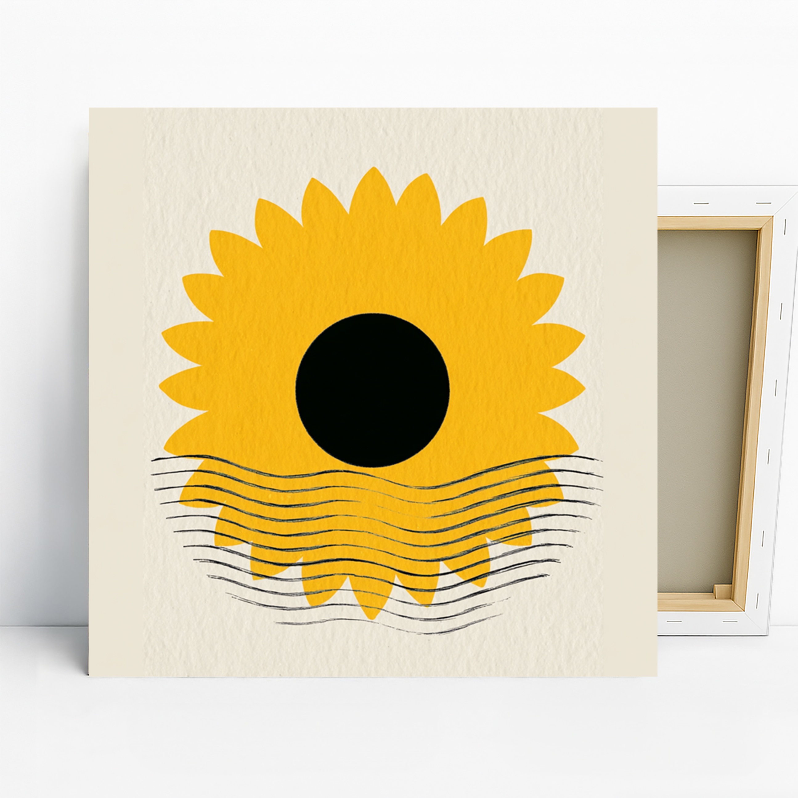 Sunflower Reflection Art
