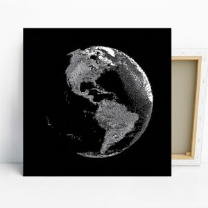 Digital Earth Globe Art