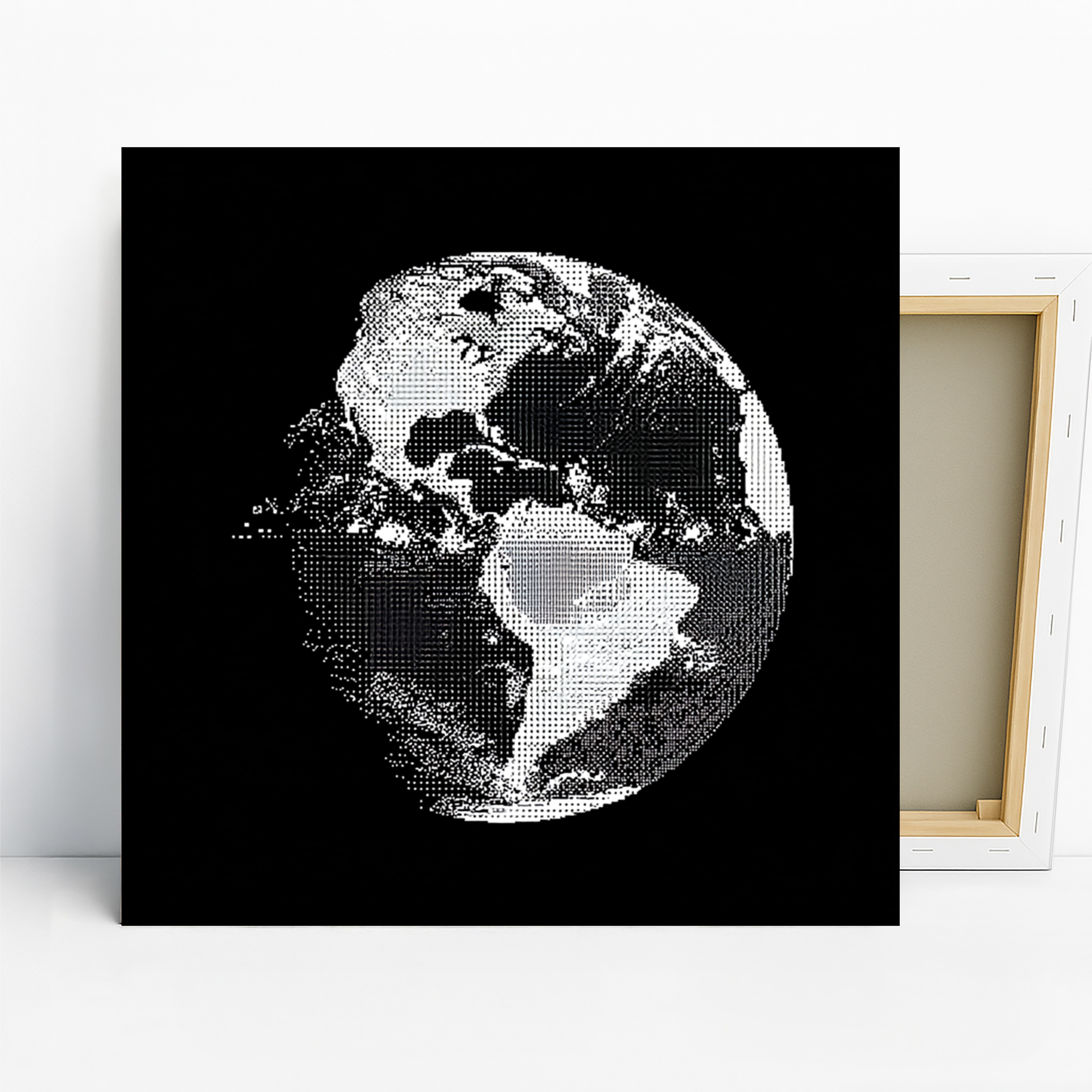 Pixelated Earth Art