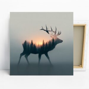 Deer Silhouette Art