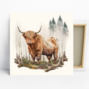 Highland Cow Art
