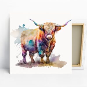 Highland Cow Art