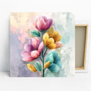 Vibrant Tulip Bloom Art