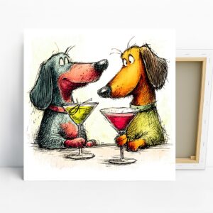 Dog Cocktail Art