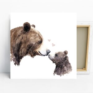 Bear Mom and Cub Art