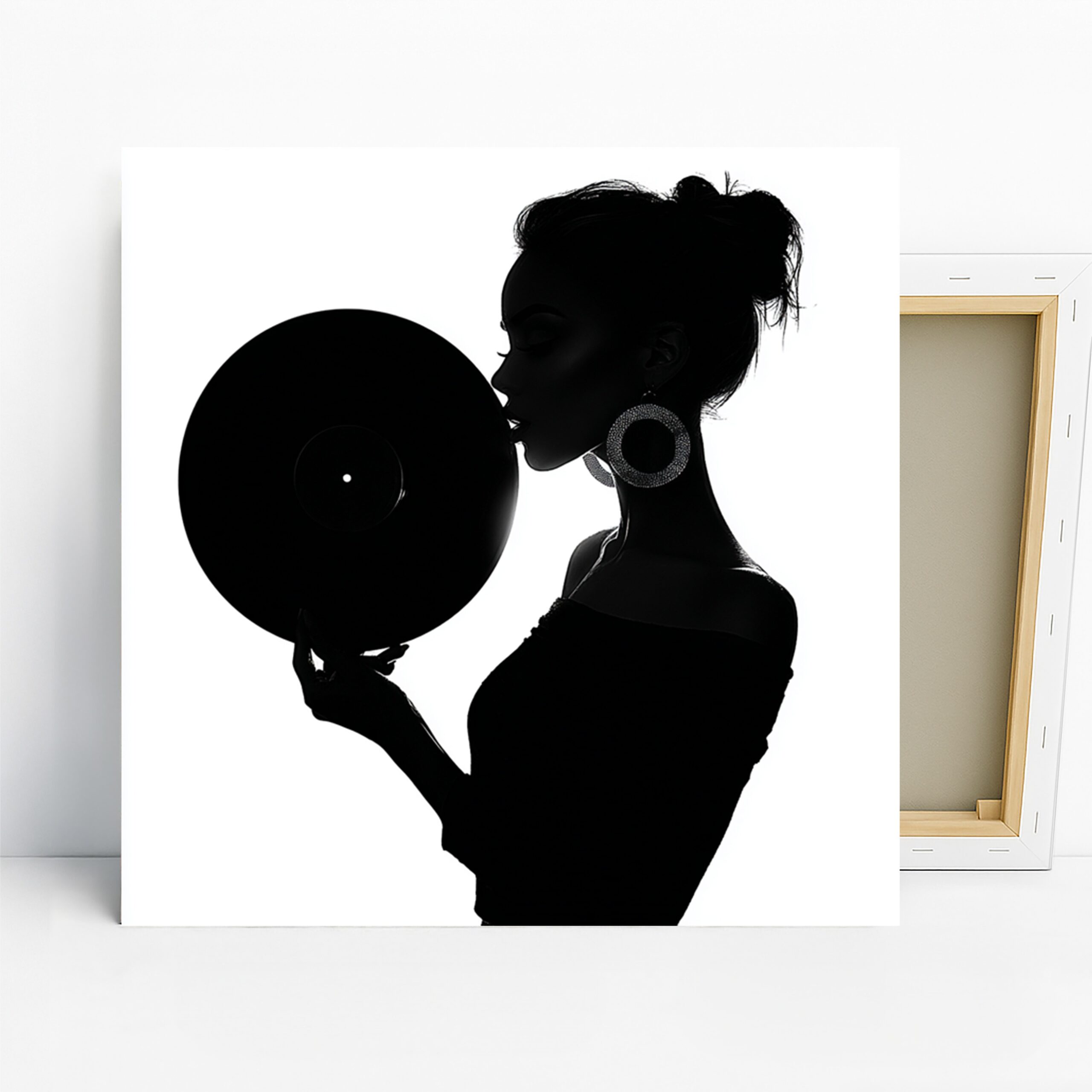 1.jpg Vinyl Record Silhouette Art