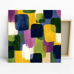 Colorful Geometric Blocks Art