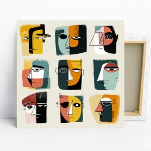 Geometric Faces Art