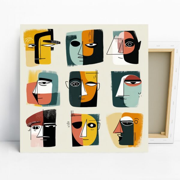 Geometric Faces Art