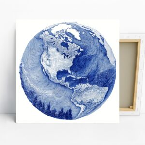 Blue Globe Art
