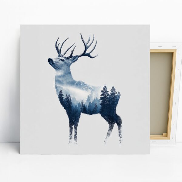 Deer Forest Silhouette Art