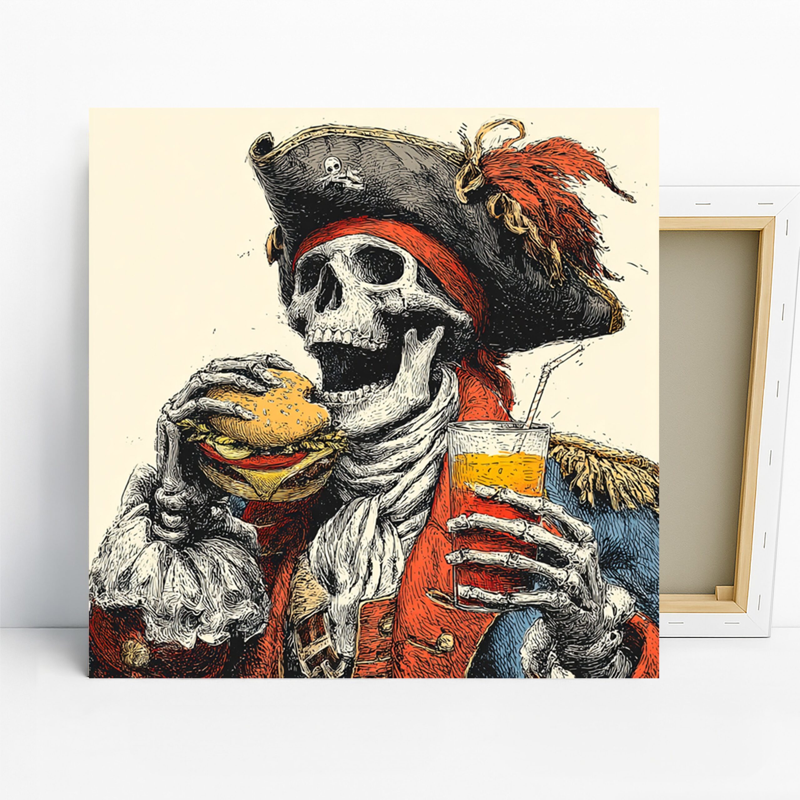 1.jpg Pirate Skeleton Art