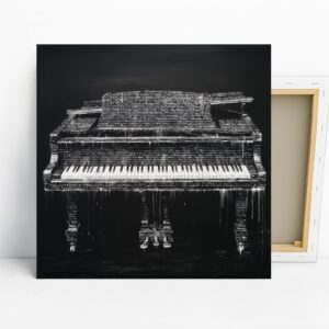 Piano Silhouette Art