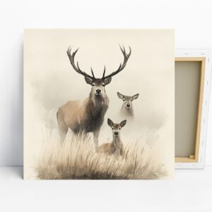 Deer Family Art