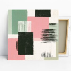 Geometric Pastel Abstract Art