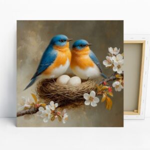 Bluebird Nest Art
