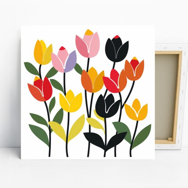 Colorful Tulip Garden Art