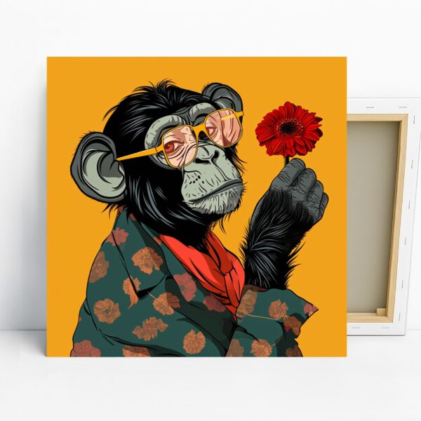Hipster Chimp Art