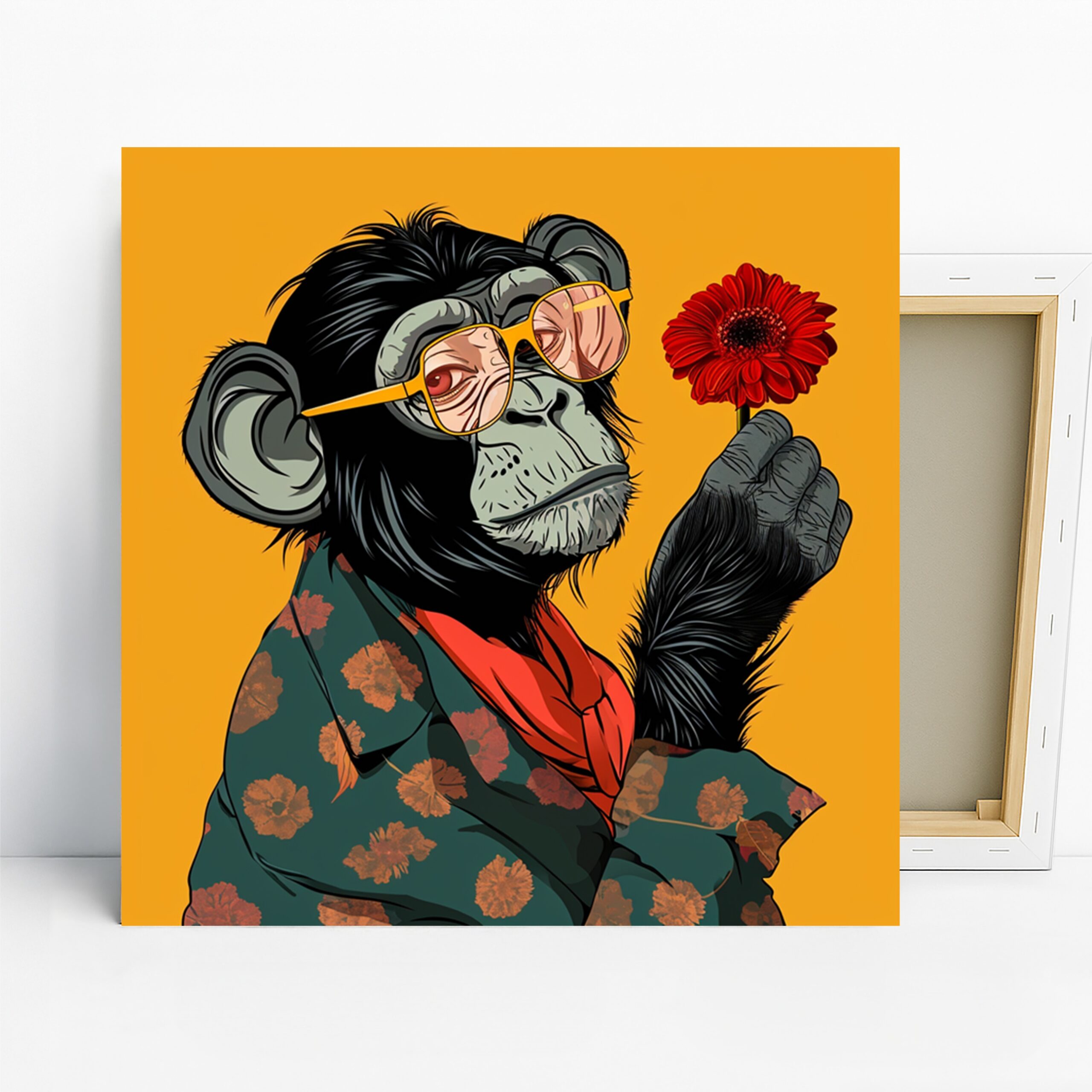 1.jpg Hipster Chimp Art
