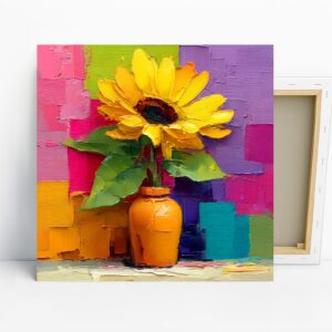 Sunflower Vase Art