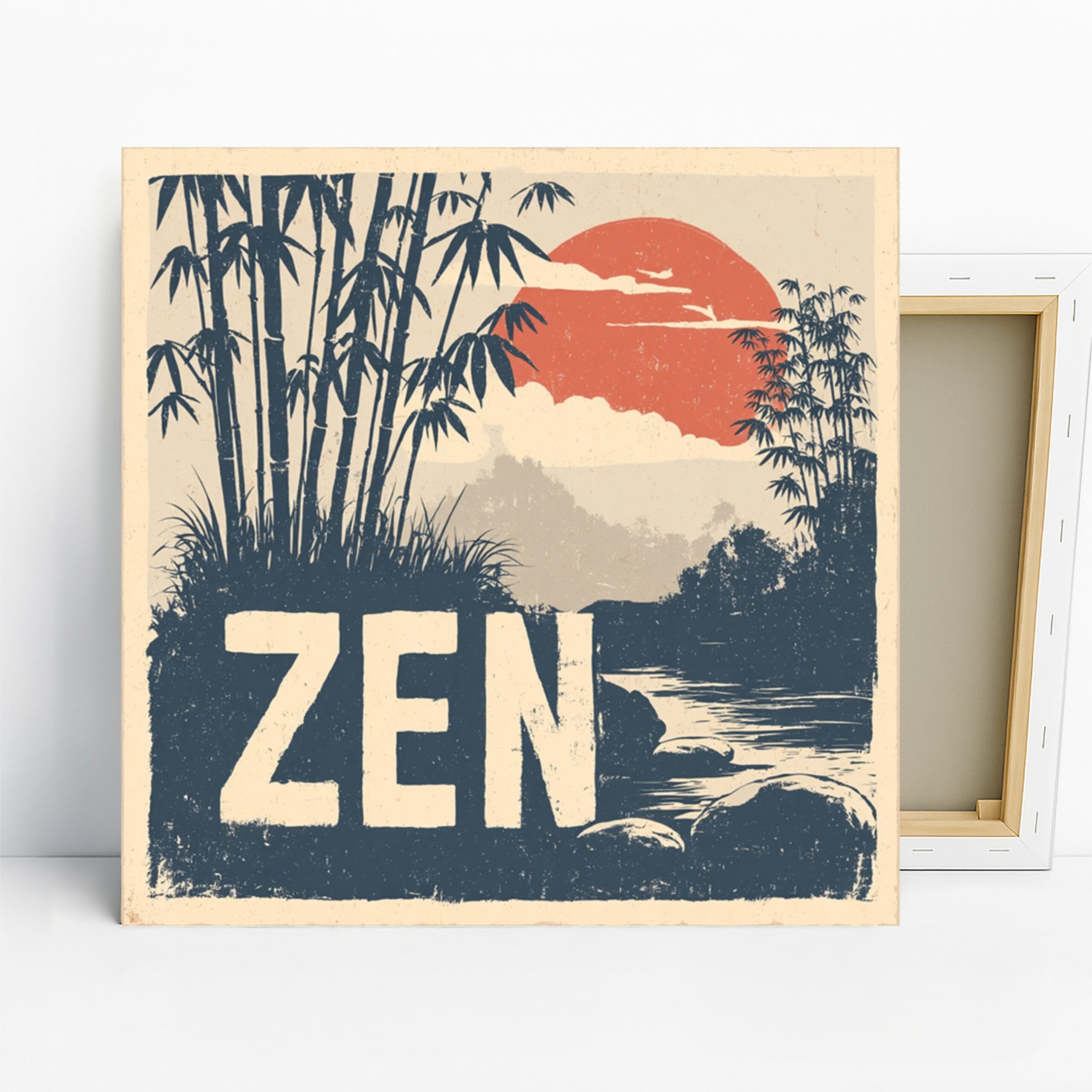 1.jpg Zen Bamboo Sunset Art