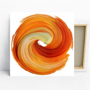 Orange Swirl Art