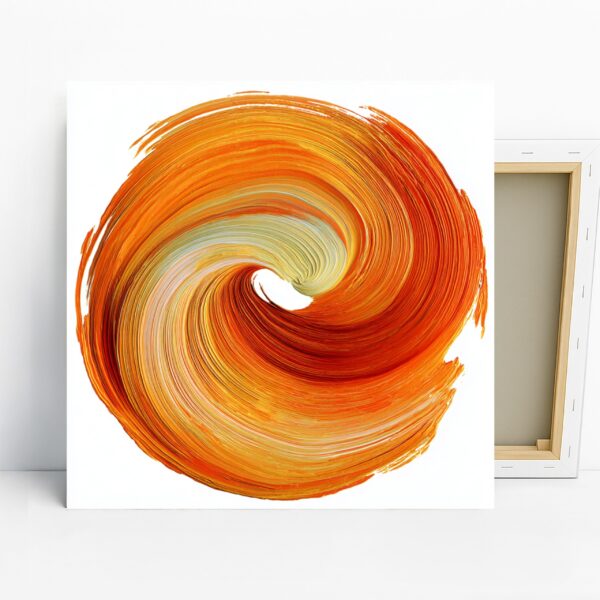Orange Swirl Art