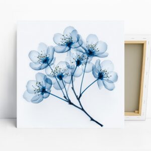 Blue Cherry Blossom Art