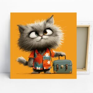 Cat Vacation Art