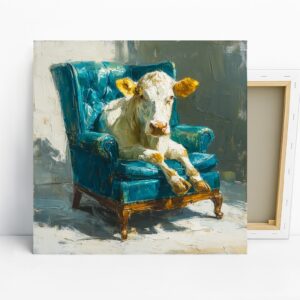 Cow in Armchair Art