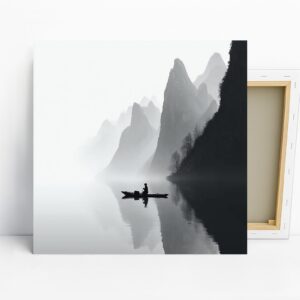 Misty Mountain Lake Art
