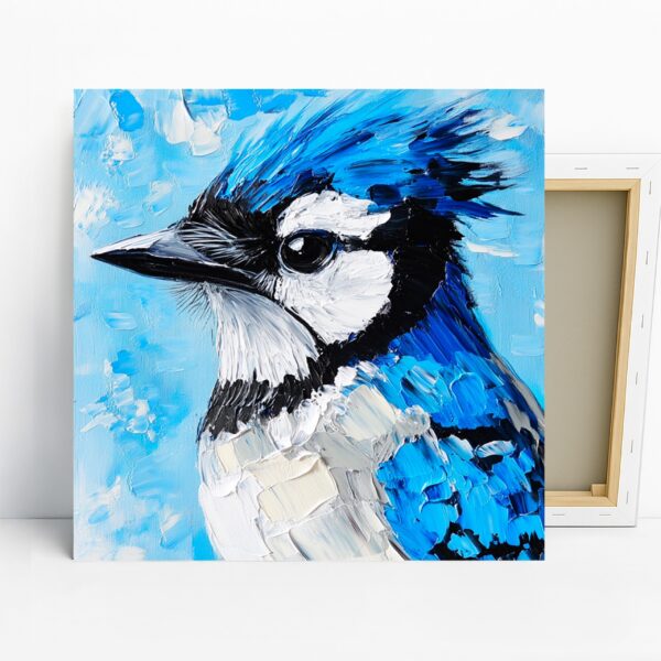 Blue Jay Portrait Art