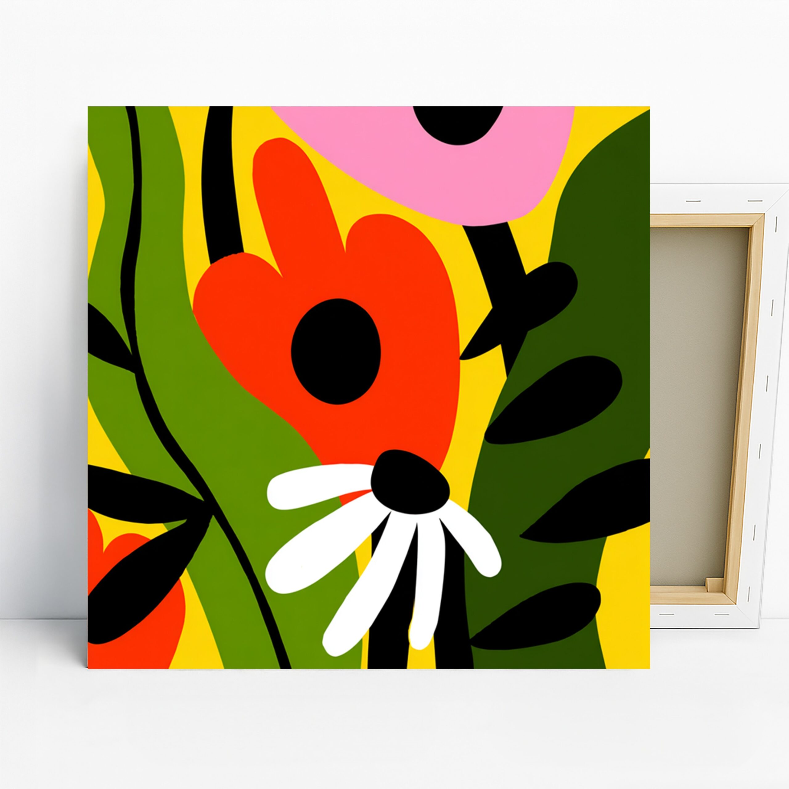 1.jpg Vibrant Geometric Floral Art