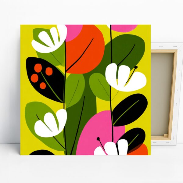 Vibrant Botanical Shapes Art