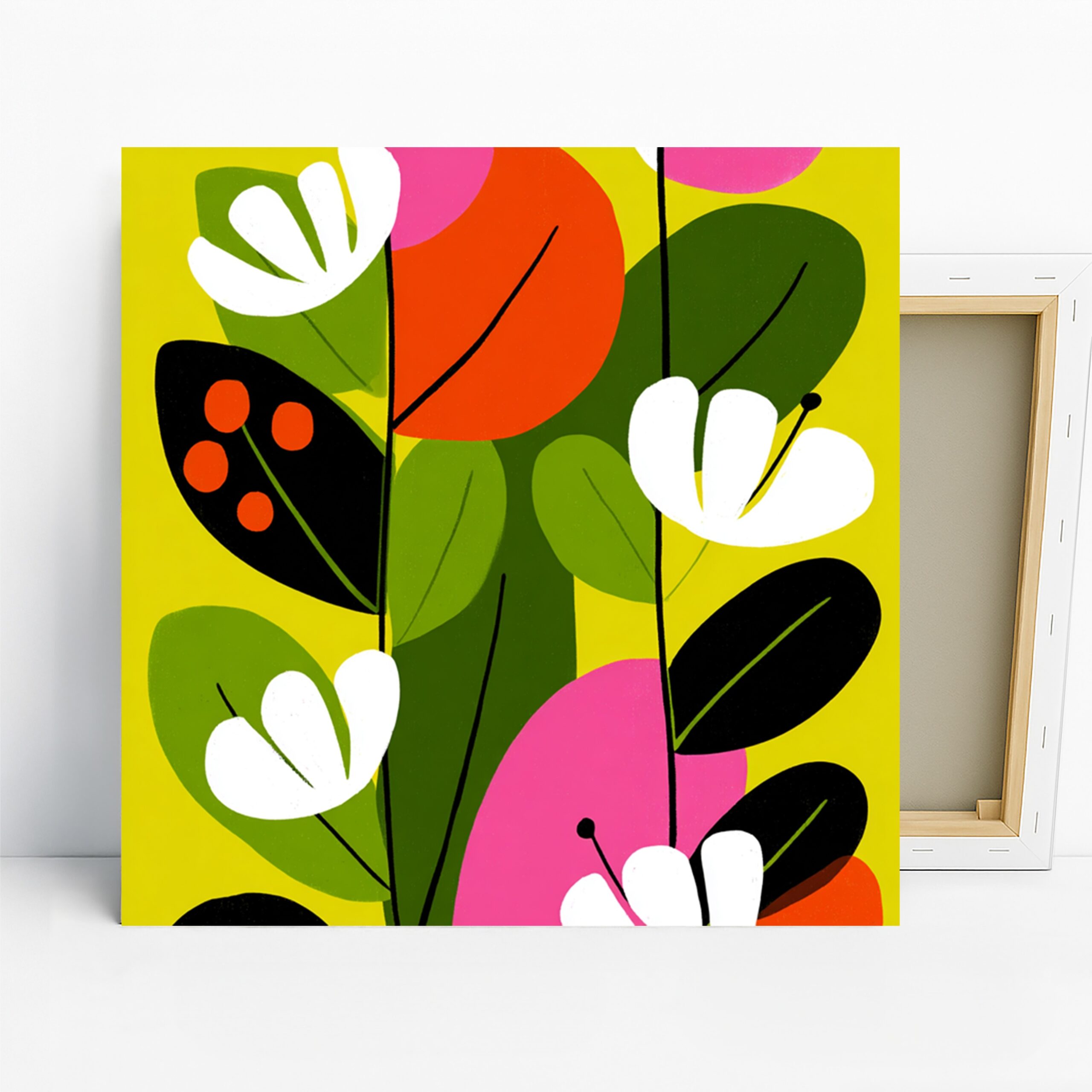 1.jpg Vibrant Botanical Shapes Art
