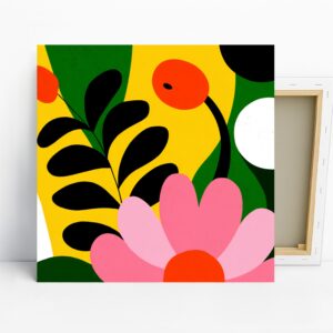 Vibrant Botanical Shapes Art