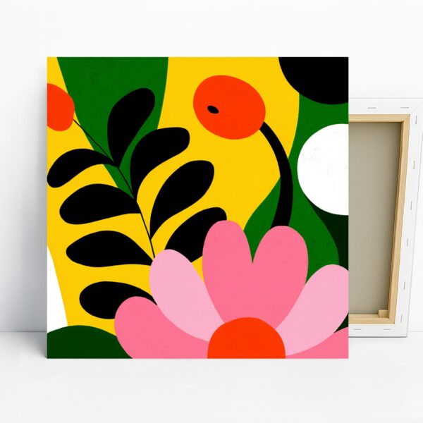 Vibrant Botanical Shapes Art